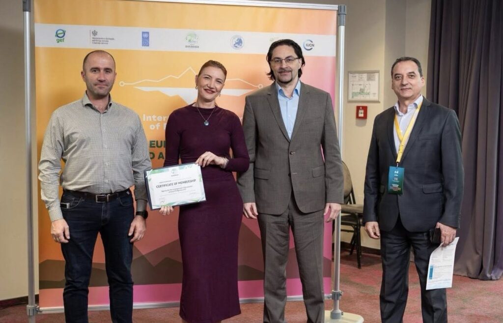 Uručeno priznanje za članstvo u regionalnoj mreži parkova dinarida